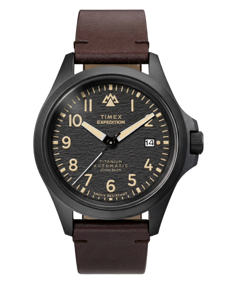 TW2Y90900 Reloj Expedition® Field Post Titanium Automatic de 41 mm con correa de piel. Imagen principal