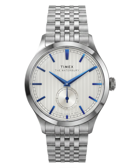 【極美品】TIMEX Waterbury Classic 36mm 稼働品 Waterbury Classic Sub-Second 39mm Stainless Steel Bracelet Watch