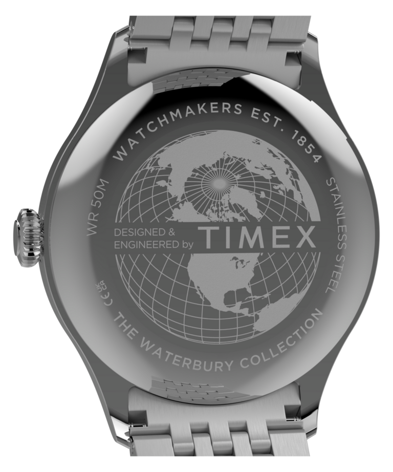 TW2Y91800 Waterbury Classic Sub-Second 39mm Stainless Steel Bracelet Watch Caseback Image