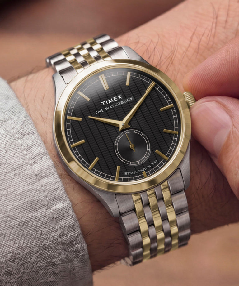 TW2Y91900 Waterbury Classic Sub-Second 39mm Stainless Steel Bracelet Watch Primary Wrist Image