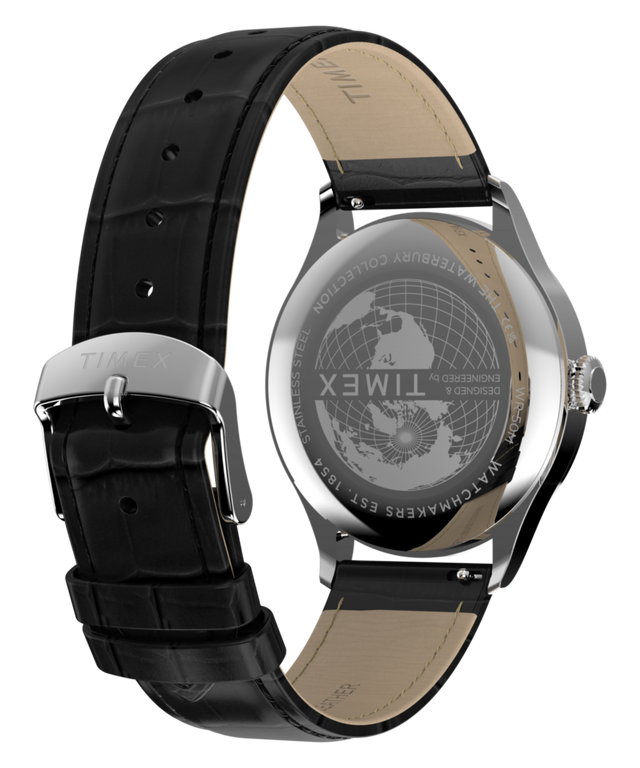TW2Y92000 Waterbury Classic Sub-Second 39mm Leather Strap Watch Caseback with Attachment Image