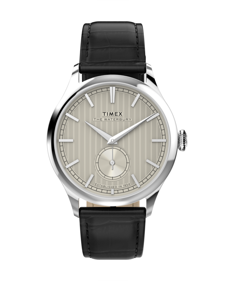 TW2Y92000 Waterbury Classic Sub-Second 39mm Leather Strap Watch Primary Image