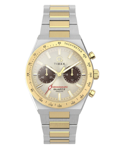 TW2Y92300 Q Timex Continental Chronograph 36mm Stainless Steel Bracelet Watch Primary Image