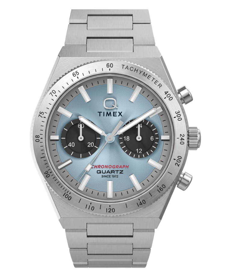 TW2Y92400 Q Timex Continental Chronograph 36mm Stainless Steel Bracelet Watch Primary Image