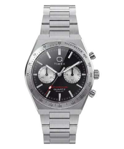 TW2Y93200 Q Timex Continental Chronograph 36mm Stainless Steel Bracelet Watch   Primary Image