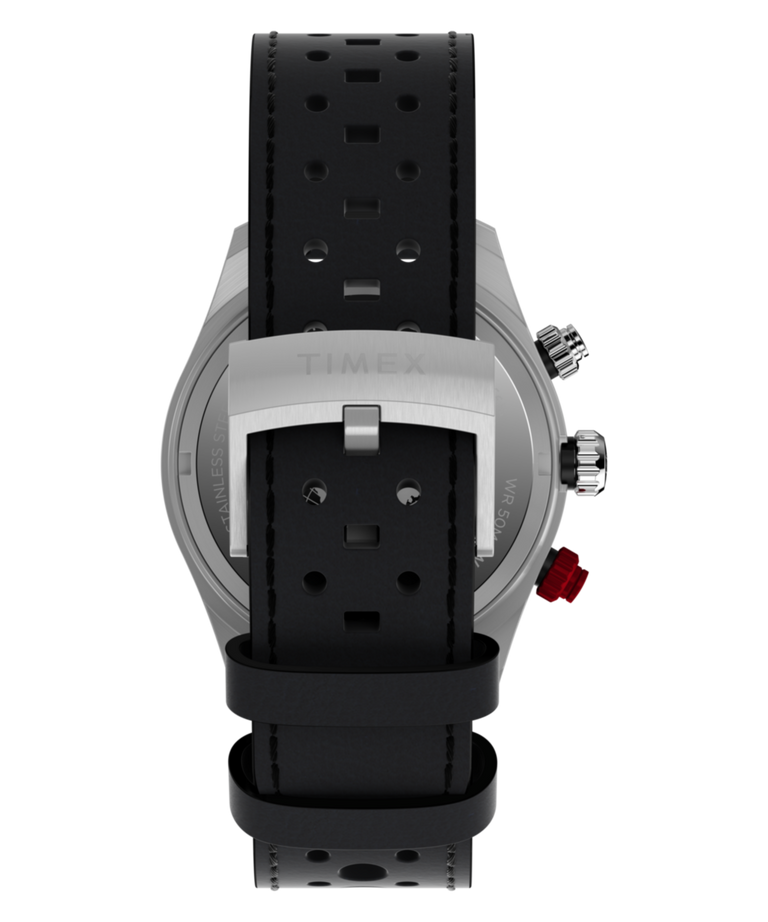 TW2Y93300 Waterbury Heritage Cronógrafo de 39 mm con correa de piel. Imagen de la correa del reloj