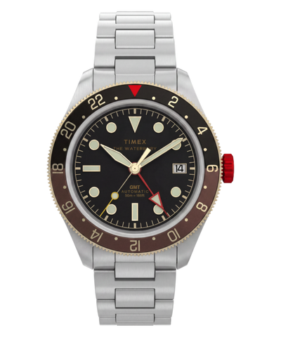 TW2Y93500 Waterbury Heritage Automatic GMT 41.5mm Stainless Steel Bracelet Watch Primary Image