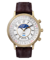 TW2Y99000 Timex 1990 Moon Phase Reissue 37mm Leather Strap Watch Primary Image