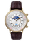 TW2Y99000 Timex 1990 Moon Phase Reissue 37mm Leather Strap Watch Primary Image