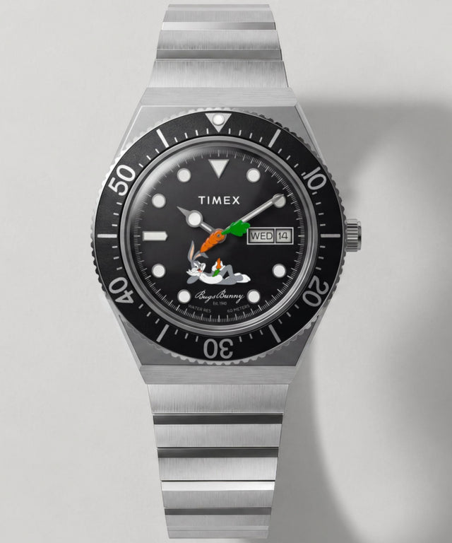 TW2Y99200 Looney Tunes Bugs Bunny x Timex M79 Automatic Signature Edition 38mm Stainless Steel Bracelet Watch Campaign Key Silhouettes (Beauty shots) Image