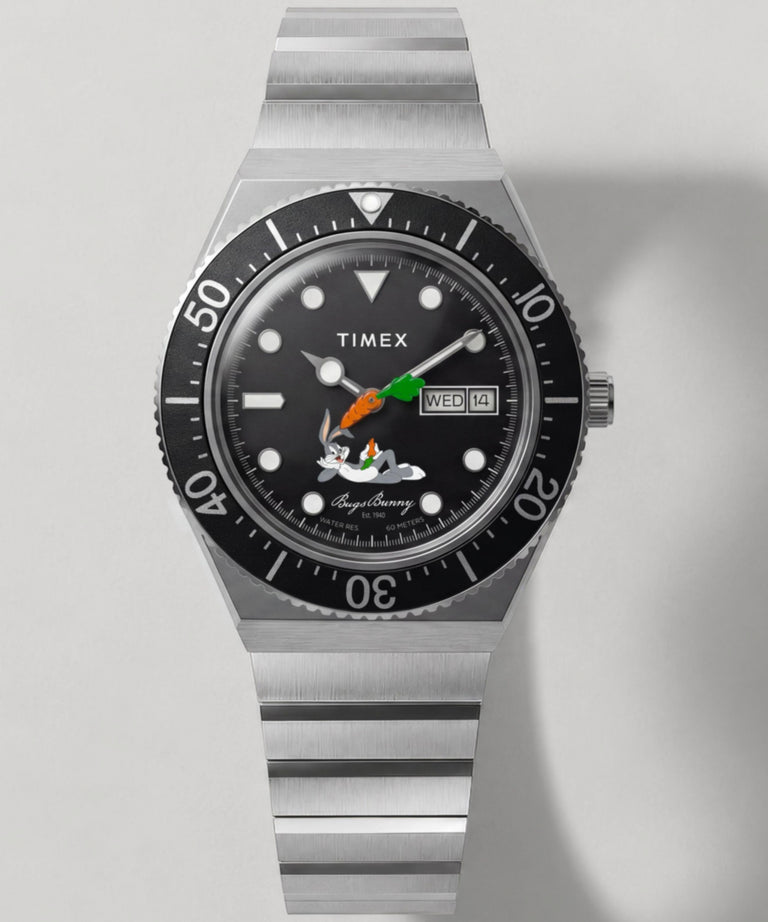 TW2Y99200 Looney Tunes Bugs Bunny x Timex M79 Automatic Signature Edition 38mm Stainless Steel Bracelet Watch Campaign Key Silhouettes (Beauty shots) Image
