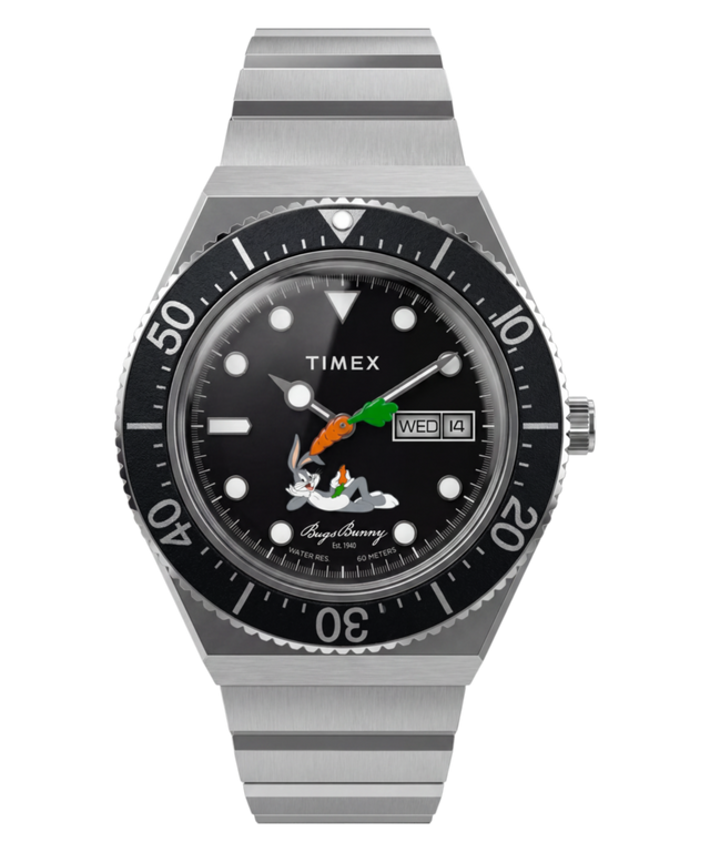 TW2Y99200 Looney Tunes Bugs Bunny x Timex M79 Automatic Signature Edition 38mm Stainless Steel Bracelet Watch Primary Image