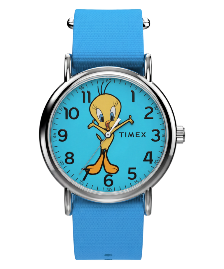TW2Y99500 Looney Tunes Tweety Bird x Timex Weekender 38mm Fabric Strap Watch Primary Image