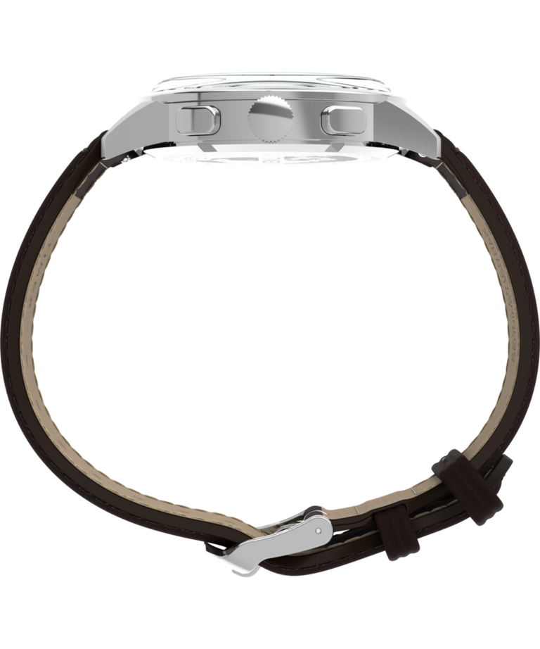TW3A00200 Marlin® Neo Classic Cronógrafo de 40 mm con correa de piel: imagen de perfil del reloj
