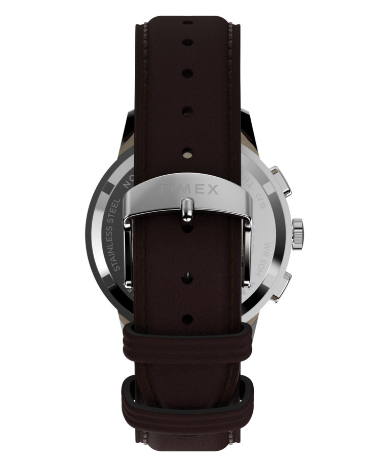 TW3A00200 Marlin® Neo Classic Chronograph 40mm Leather Strap Watch Strap Image