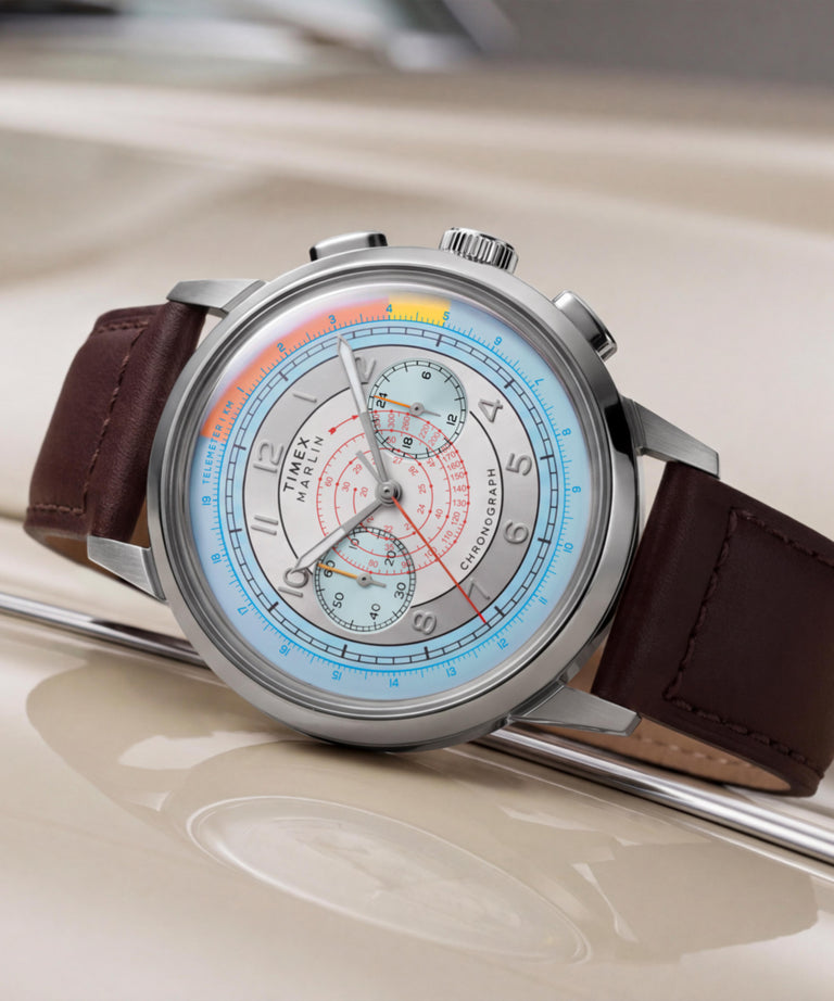 TW3A00200 Reloj Marlin® Neo Classic Chronograph de 40 mm con correa de piel: siluetas clave de la campaña (fotografías de producto) Imagen