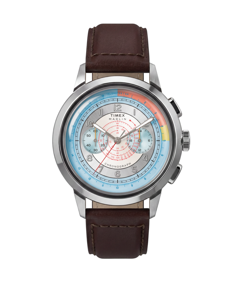 TW3A00200 Reloj Marlin® Neo Classic Chronograph de 40 mm con correa de piel. Imagen principal