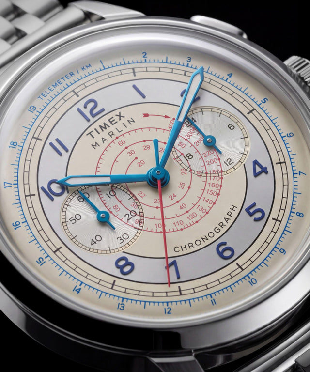 TW3A00300 Marlin® Neo Classic Chronograph 40mm Stainless Steel Bracelet Watch   Alt Beauty Shot 4