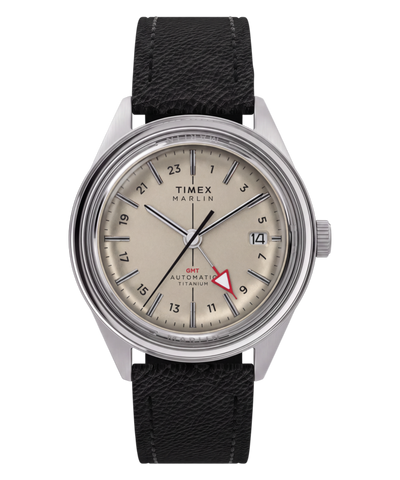 TW3A00500 Marlin® Jet Titanium Automatic GMT 40mm Leather Strap Watch Primary Image