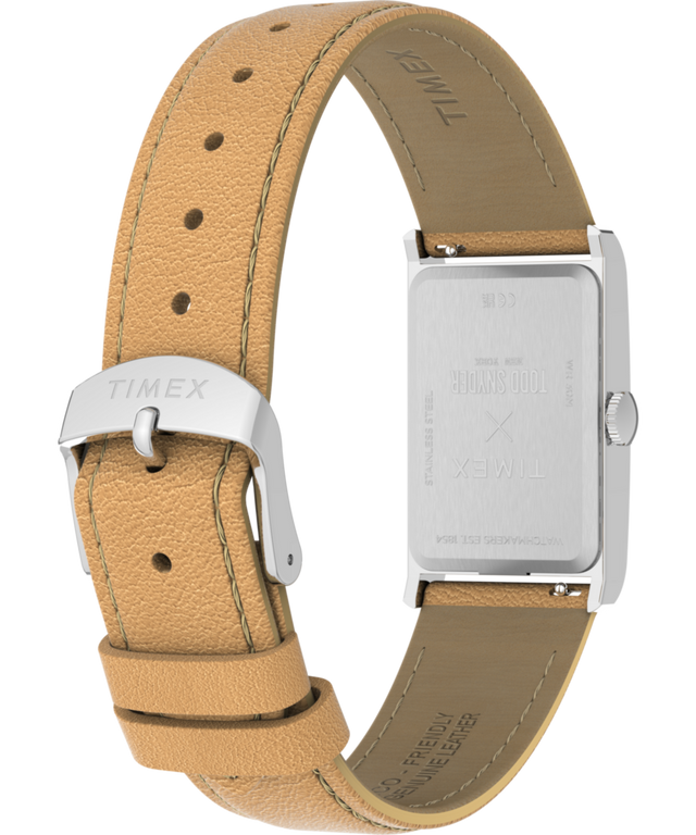 TW3A02500 Todd Snyder x Timex 1976 Lexington 21mm Leather Strap Watch Caseback with Attachment Image