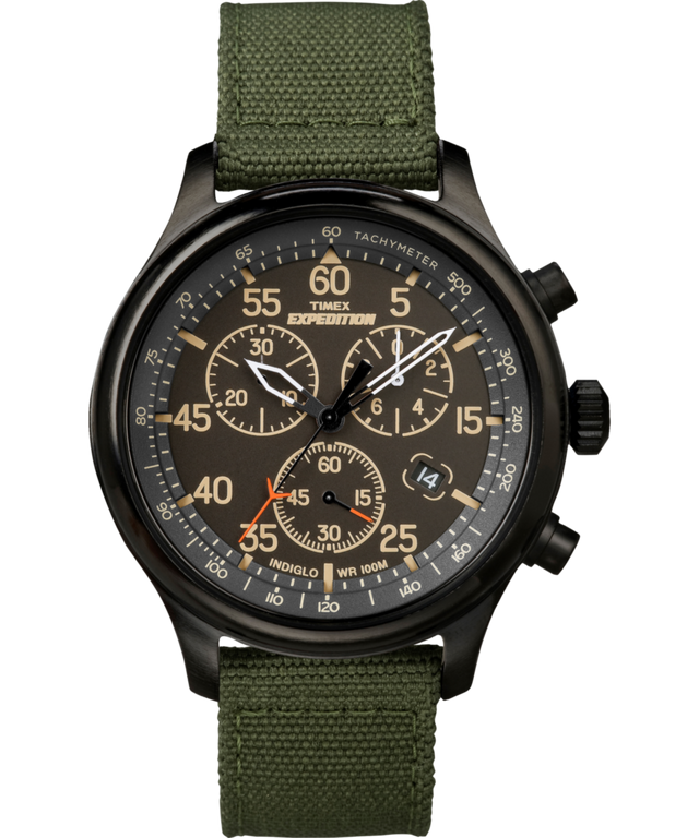 TW4B10300 Expedition Field Chronograph 43mm Fabric Strap Watch Primary Image