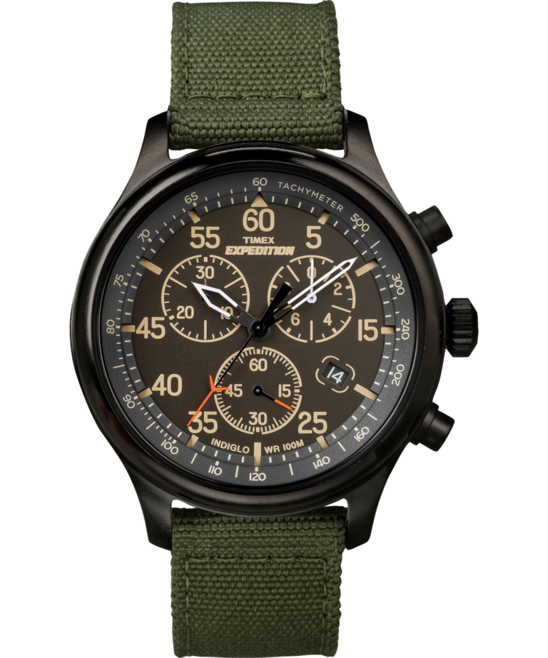 TW4B10300 Expedition Field Chronograph 43mm Fabric Strap Watch Primary Image