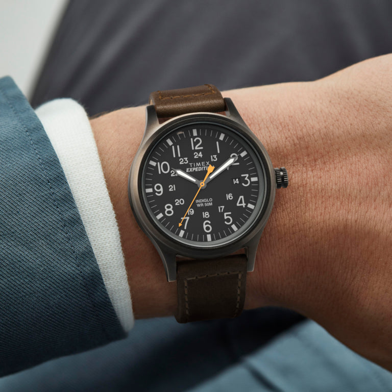 TW4B12500 Expedition Scout 40mm Leather Strap Watch Alternate Image 1