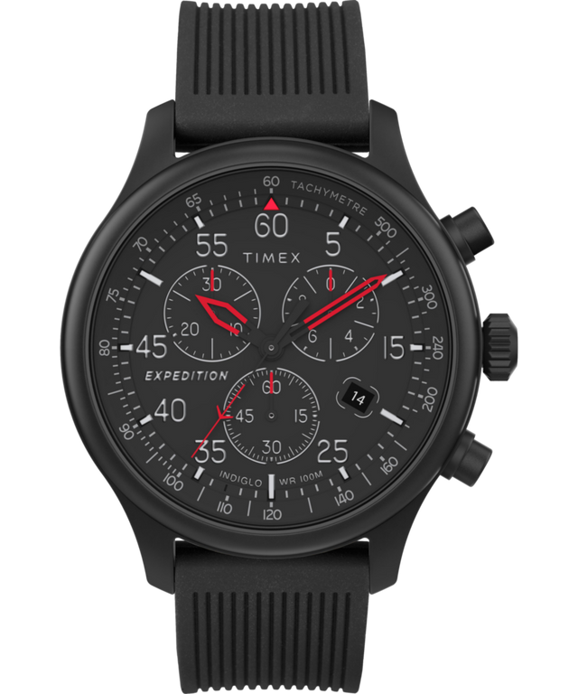 TW4B20700 Expedition Field Chronograph 43mm Resin Strap Watch Primary Image