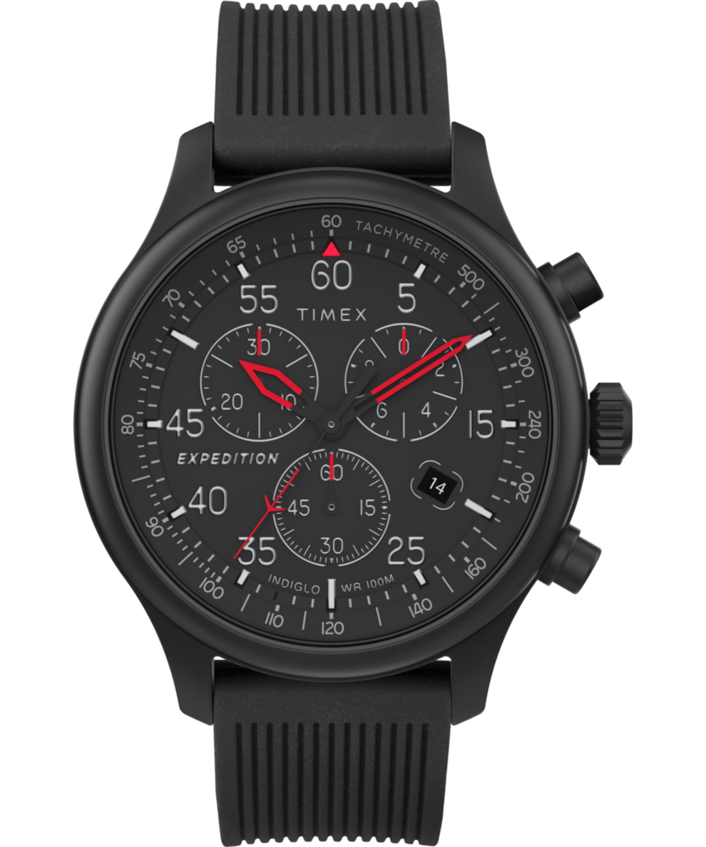 TW4B20700 Expedition Field Chronograph 43mm Resin Strap Watch Primary Image