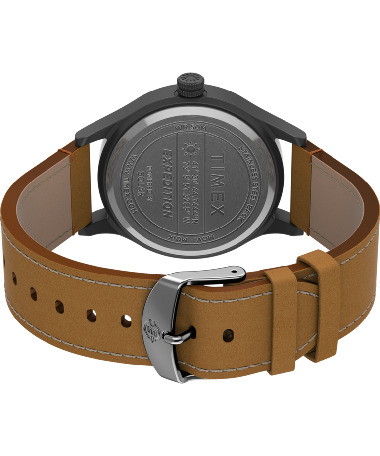 TW4B24700 Expedition® Scout, reloj con correa de piel de 40 mm: imagen del fondo de la caja con accesorio