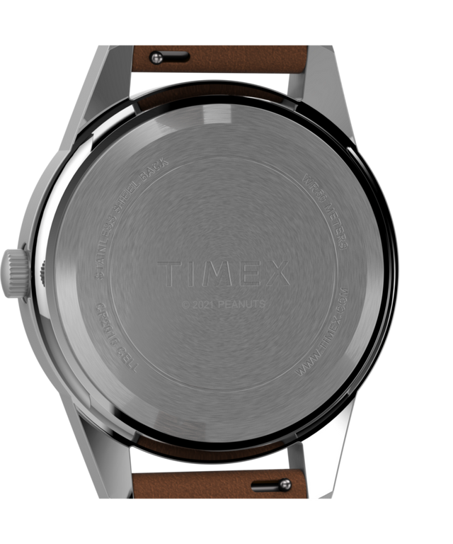 TW4B25100 Timex Expedition® Field Mini x Peanuts Take Care 26mm Leather Strap Watch Caseback Image