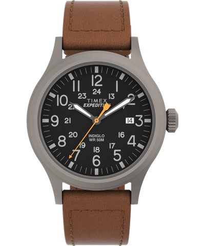 TW4B26000 Expedition Scout 40mm Leather Strap Watch Primary Image