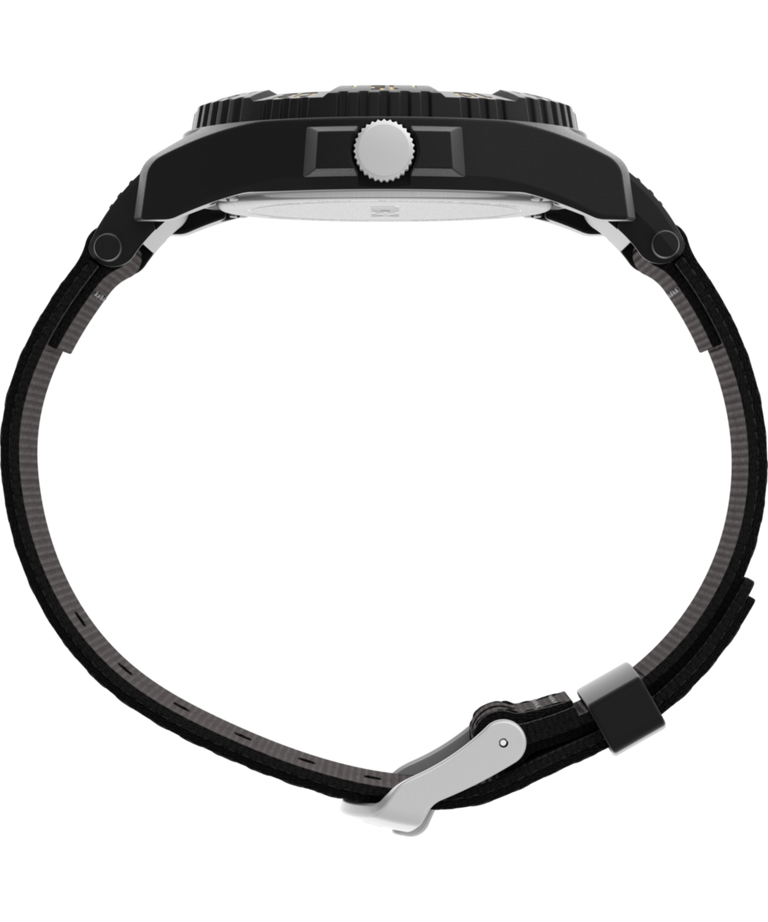 TW4B26300 Expedition® Acadia Rugged, reloj de 42 mm con correa de tejido de materiales mixtos: imagen de perfil