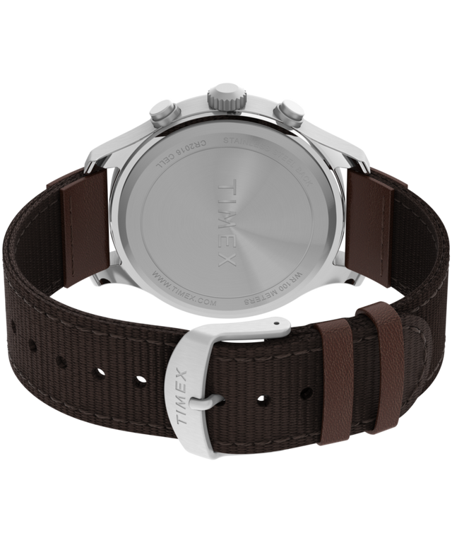 TW4B26800 Expedition® Field Chronograph 43mm Mixed Material Strap Watch Caseback with Attachment Image