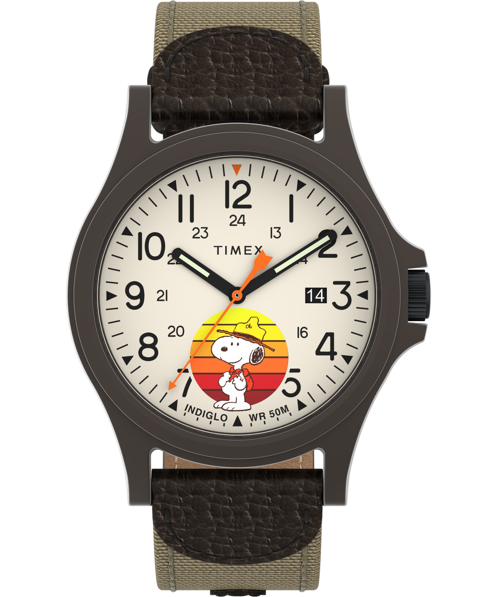 Timex Expedition® x Peanuts Beagle Scout 40mm Fabric with Leather 