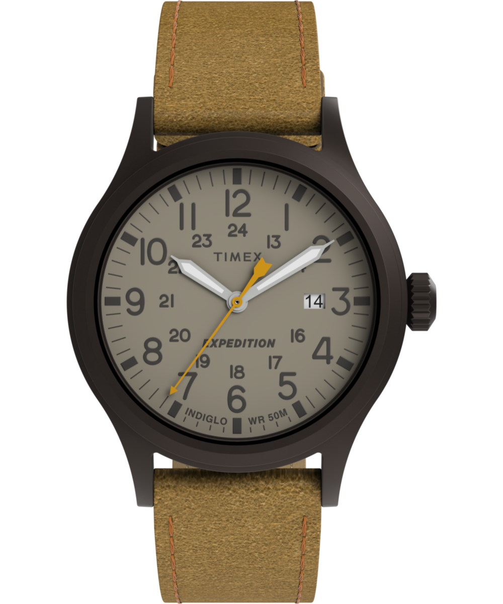 Timex Expedition Scout 40mm Leather Strap Watch - TW4B34000