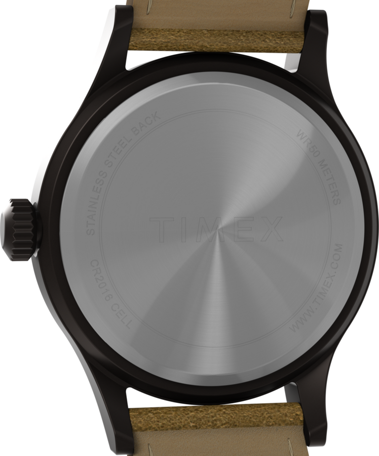 TW4B34000 Expedition Scout 40mm Leather Strap Watch Caseback Image
