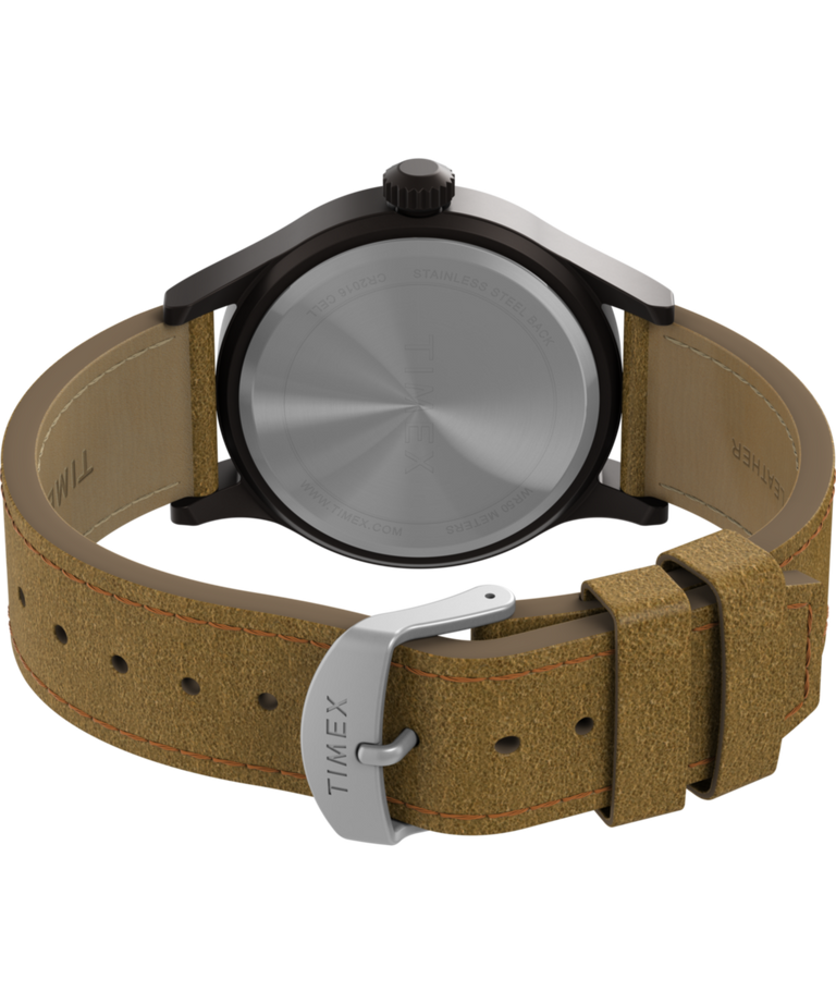 TW4B34000 Expedition Scout 40mm Leather Strap Watch Caseback with Attachment Image