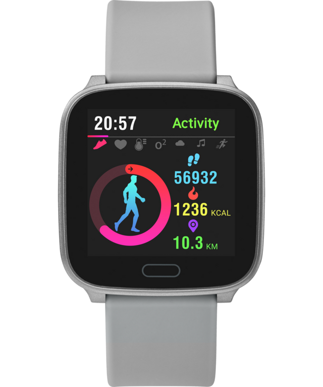 TW5M34200 iConnect® by Timex Active 37mm Resin Strap Smartwatch Primary Image