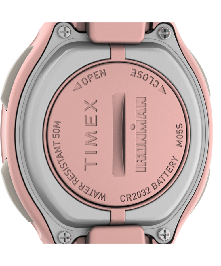 TW5M48100 Timex Ironman HeartFIT™ Transit+ 33mm Resin Strap Activity and Heart Rate Watch Caseback Image