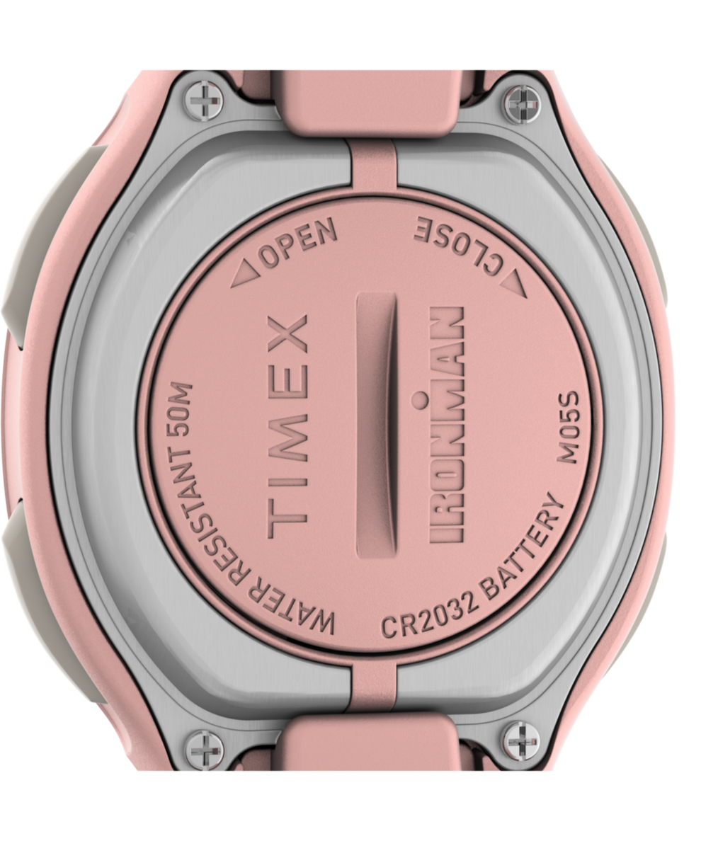 TW5M48100 Timex Ironman HeartFIT™ Transit+ 33mm Resin Strap Activity and Heart Rate Watch Caseback Image