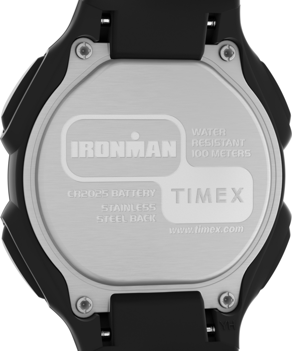 TW5M49300 TIMEX® IRONMAN® Classic 30 38mm Resin Strap Watch Caseback Image