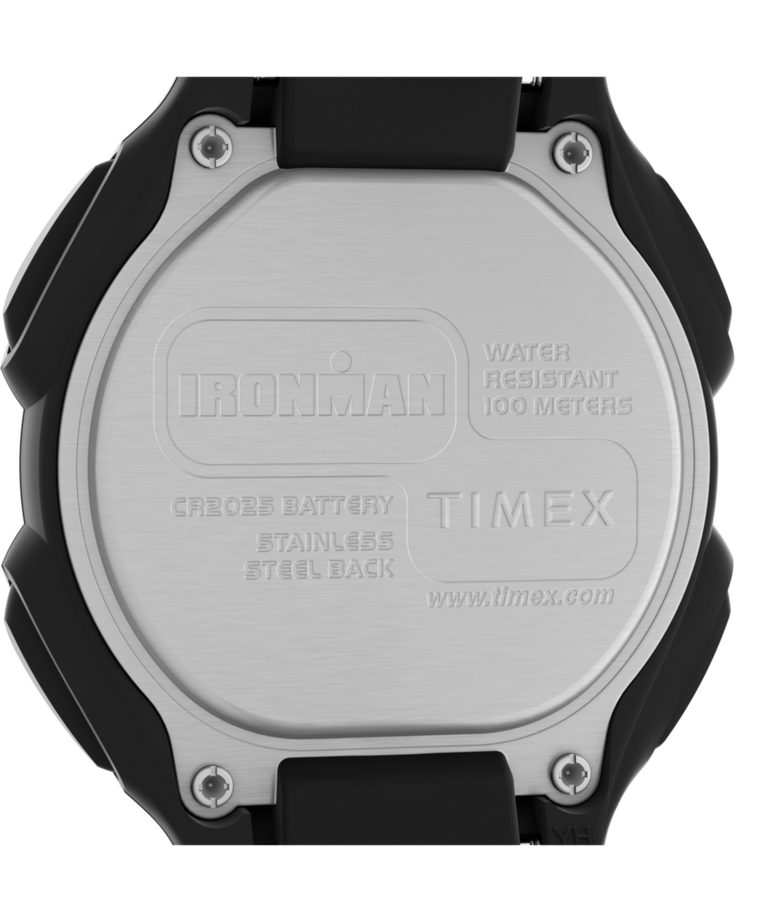 TW5M49300 TIMEX® IRONMAN® Classic 30 38mm Resin Strap Watch Caseback Image