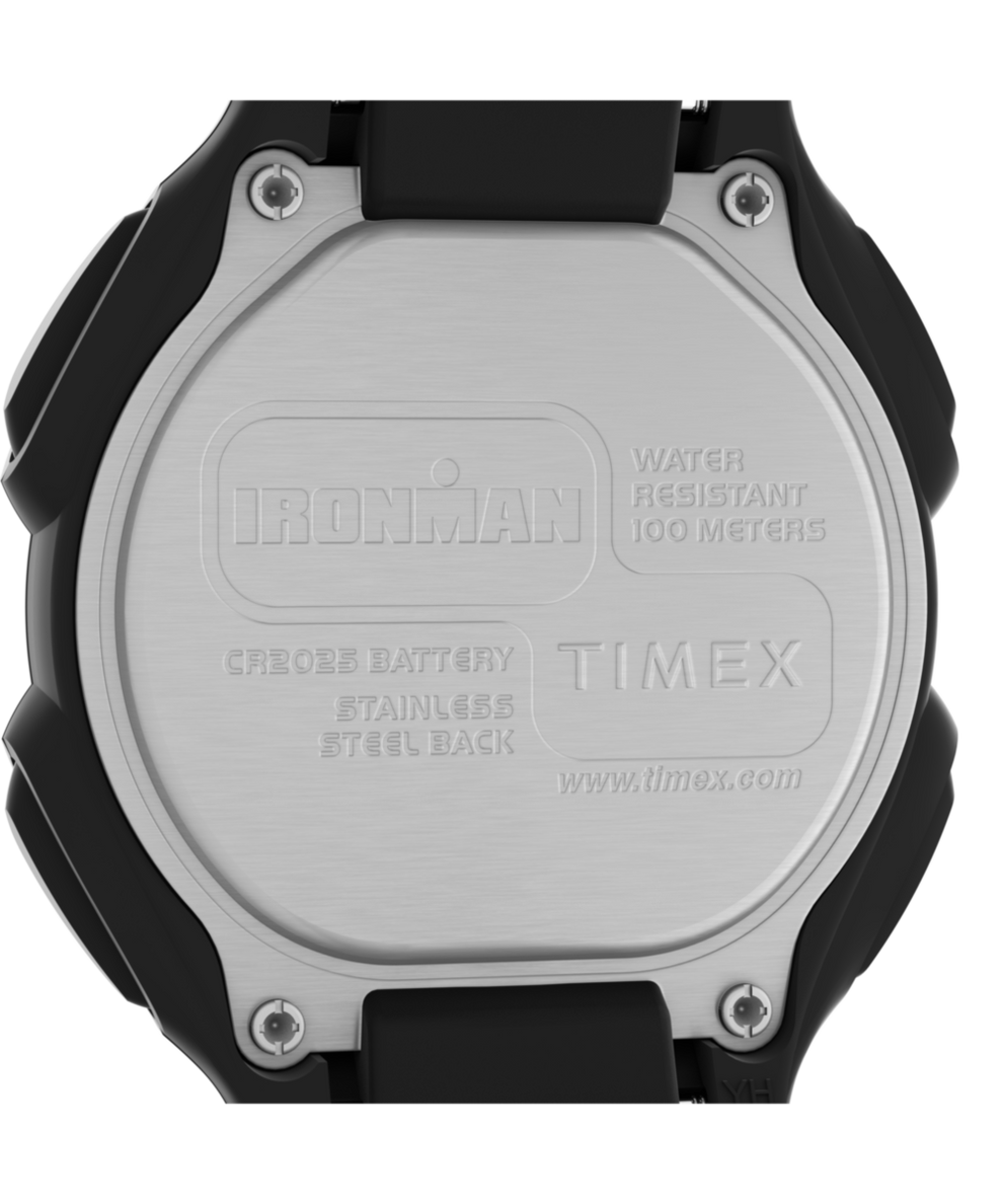 TW5M49300 TIMEX® IRONMAN® Classic 30 38mm Resin Strap Watch Caseback Image