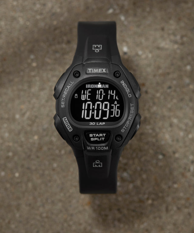 TW5M49300 TIMEX® IRONMAN® Classic 30 38mm Resin Strap Watch Campaign Key Silhouettes (Beauty shots) Image