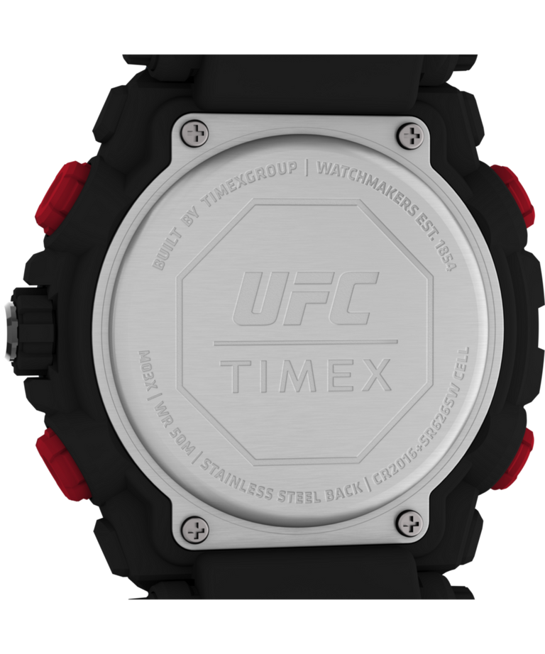 TW5M52800 Timex UFC Impact 50mm Resin Strap Watch Caseback Image