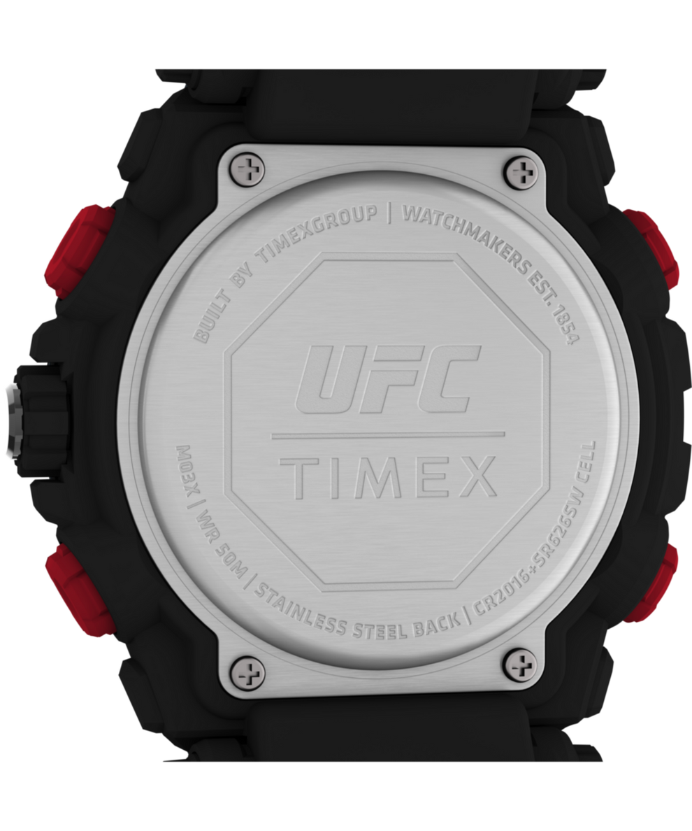 TW5M52800 Timex UFC Impact 50mm Resin Strap Watch Caseback Image