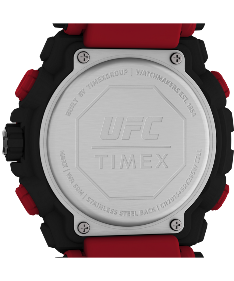 TW5M53000 Timex UFC Impact 50mm Resin Strap Watch Caseback Image