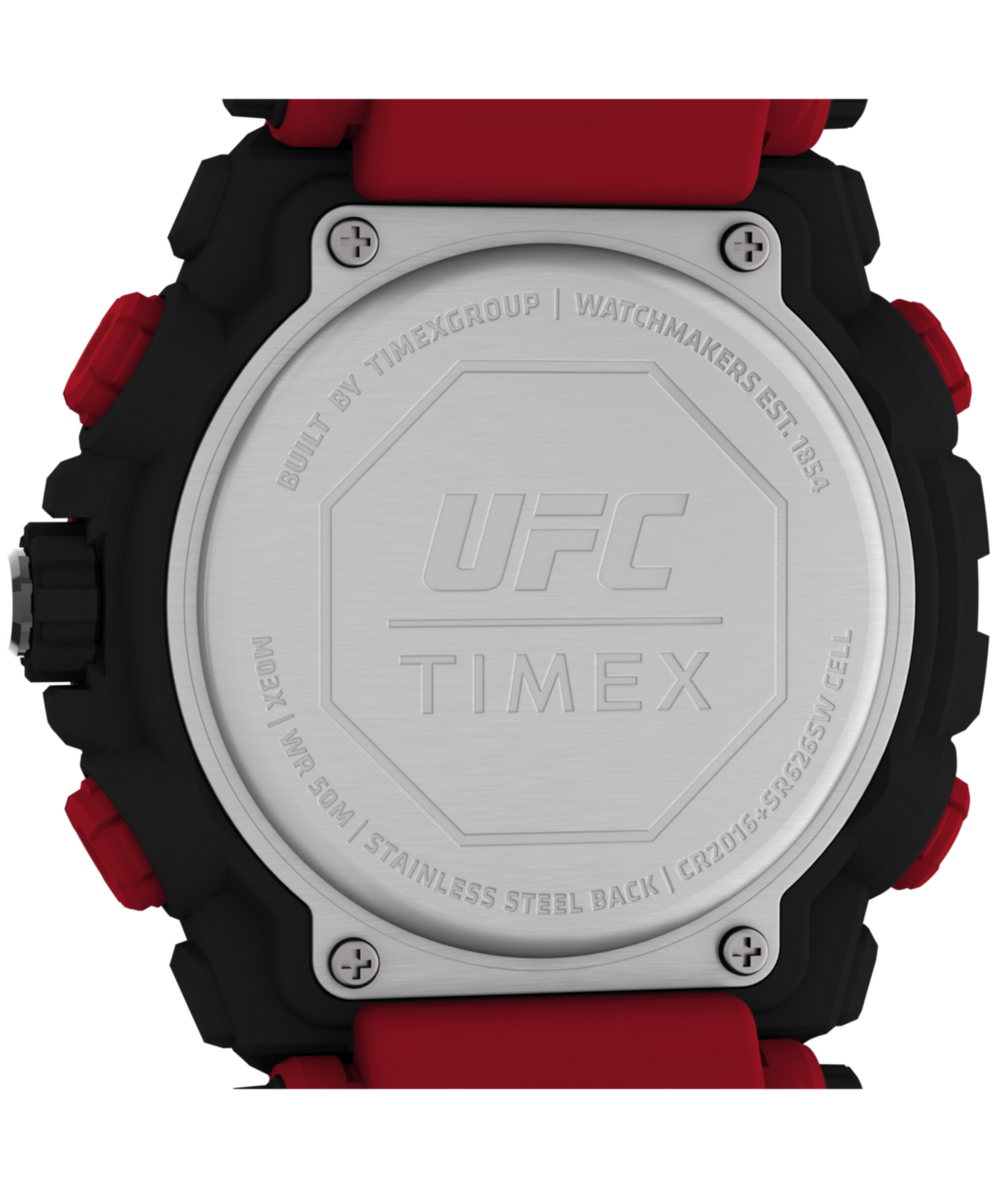 TW5M53000 Timex UFC Impact 50mm Resin Strap Watch Caseback Image