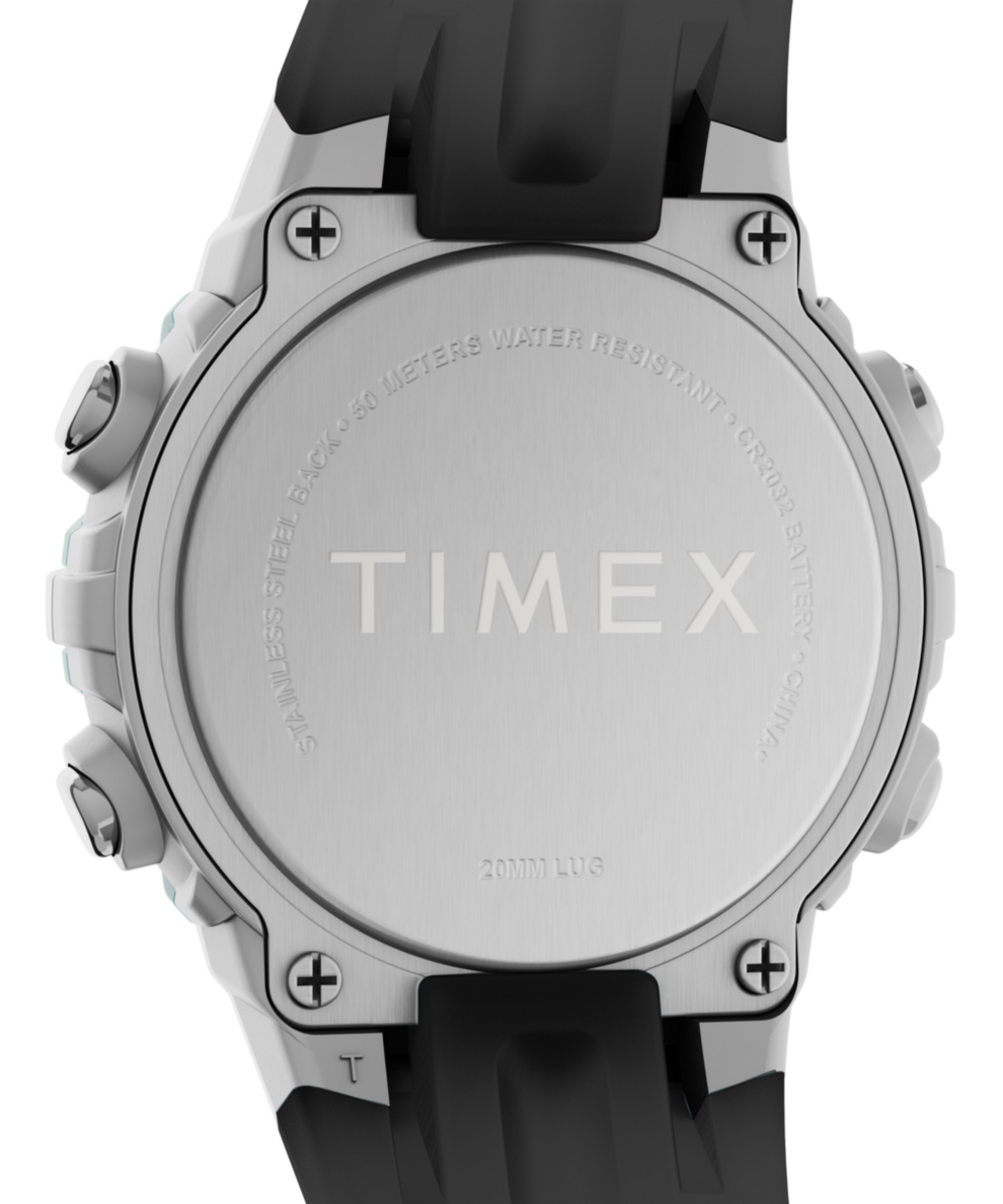 TW5M61300 Timex Digital 33mm Resin Strap Watch Caseback Image